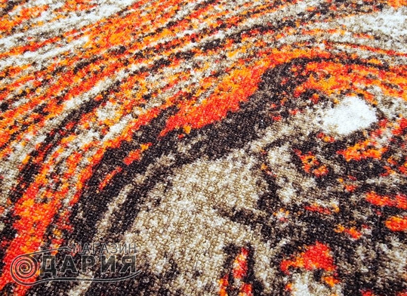 Мокетен килим ERIKA 8033 beige/orange